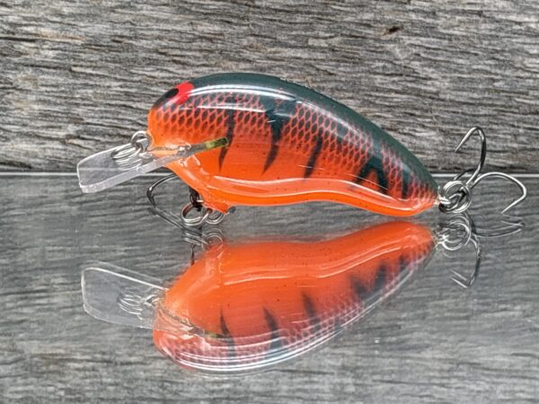 Black Label Balsa – Prowler – Custom Balsa Squarebill Crankbait – Red Tiger color