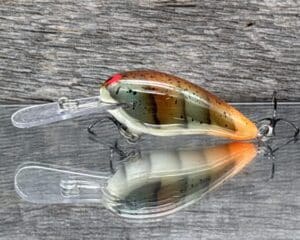 Black Label Balsa - Rock Hound - Custom Balsa Crankbait - Molting Craw Color