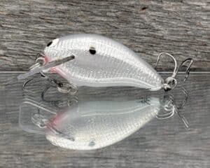 Black Label Balsa - Badger SR Squarebill Signature Series - Custom Balsa Crankbait - Foiled Grey Back color
