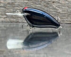 Black Label Balsa - Bacon MR - Balsa Crankbait - Lights Out color