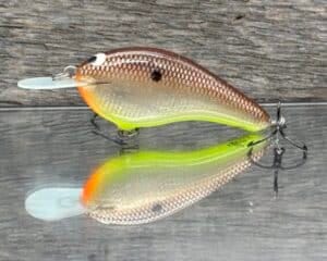 Black Label Balsa - Slim Signature Series Balsa Crankbait - Foiled Dirty Shad Color