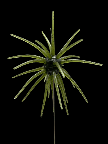 Black Label Soft Plastics - UFO 21mm - Watermelon color