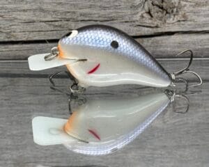 Black Label Balsa - CBS 1 - Balsa Squarebill Crankbait - Electric Shad color