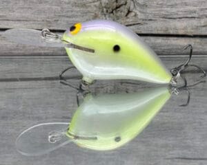 Black Label Balsa - Wreck Deep - Custom Balsa Crankbait - Haze color