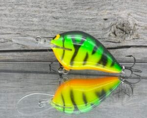 Black Label Balsa - Wreck Deep - Custom Balsa Crankbait - Fire Tiger color