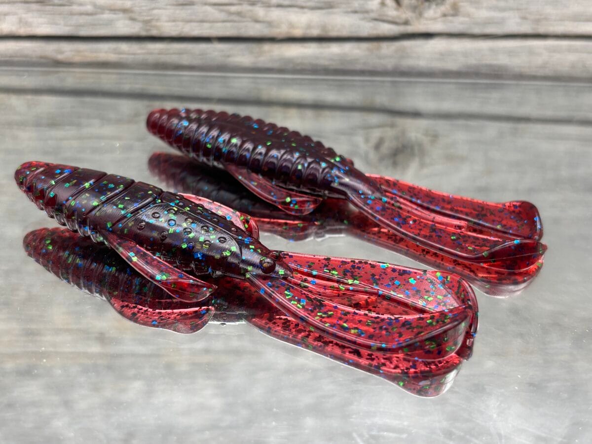 Black Label Custom Soft Plastics - Black Label Bug 4" - Plum Apple 8ct