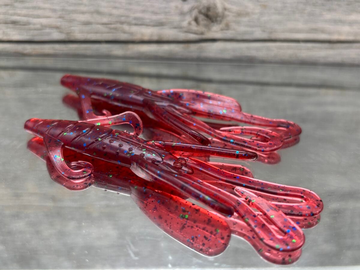 Black Label Custom Soft Plastics - Piglet 5" - Plum Apple 8ct